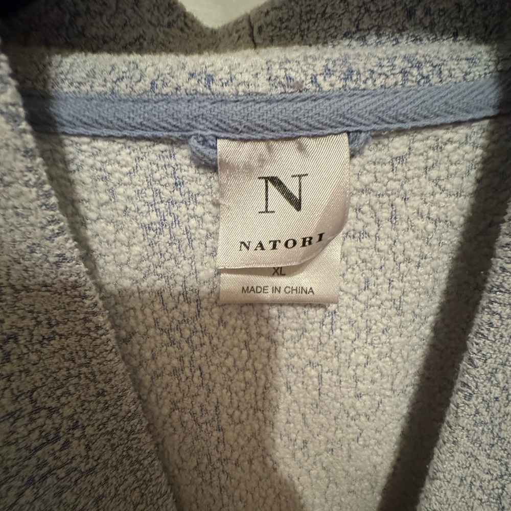 Natori Light Gray/Blue Robe - Picture 2 of 3